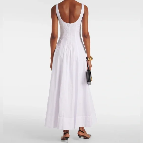 🌺🎉HP🎉🌺 NWT Staud Wells Maxi Dress White - Picture 5 of 16